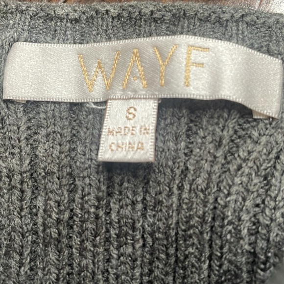 WAYF Puff Sleeve Mini Sweater Dress - Picture 6 of 6